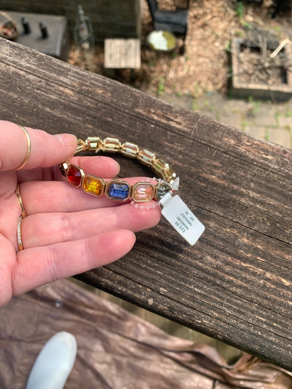 NWT Rhinestone stretch bracelet - Picture 2 of 9